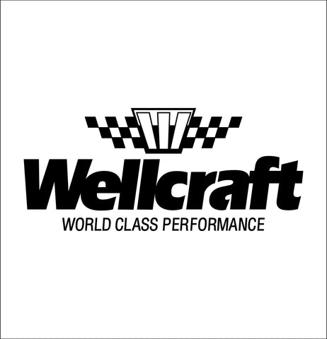 wellcraft decal, car decal, hunting fishing sticker