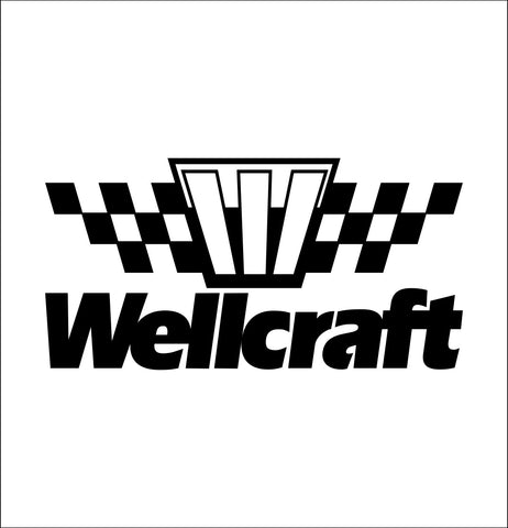 wellcraft decal, car decal, hunting fishing sticker