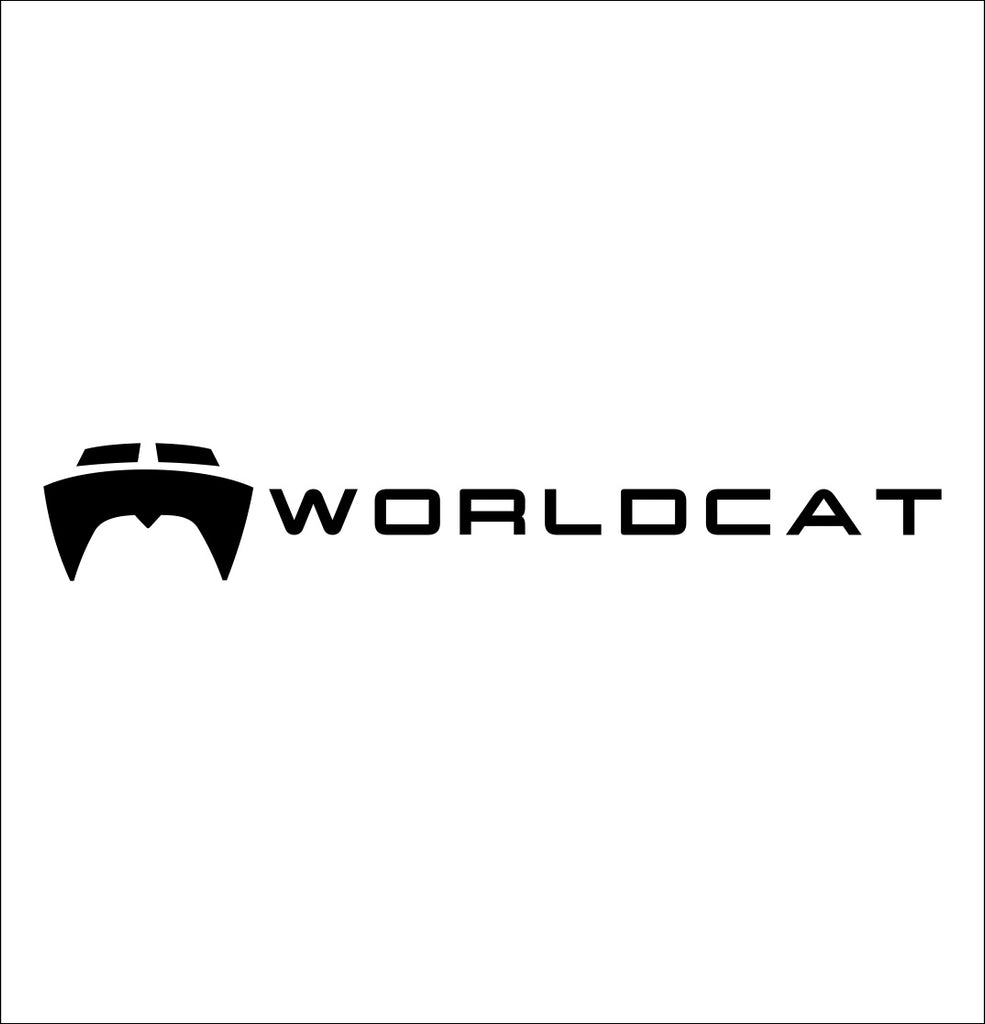 worldcat boats decal, car decal, hunting fishing sticker
