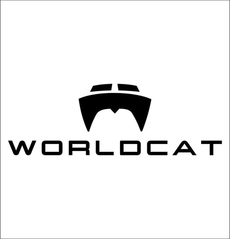 worldcat boats decal, car decal, hunting fishing sticker
