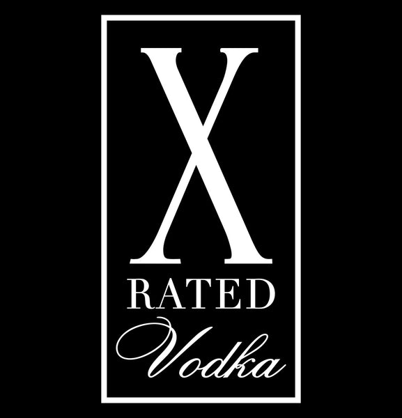 X Rated Vodka decal, vodka decal, car decal, sticker