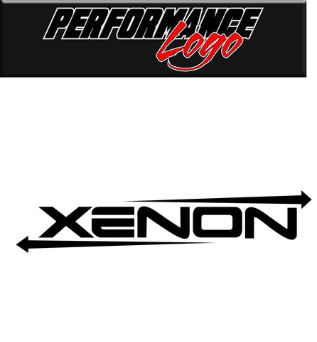 Xenon decal, performance decal, sticker
