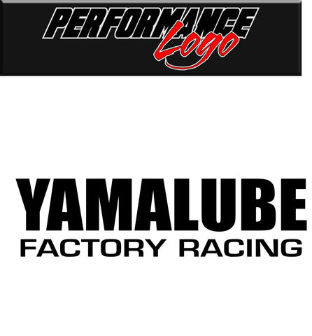 Yamalube Factory Racing decal, performance decal, sticker