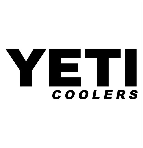Yeti Coolers decal, fishing hunting car decal sticker